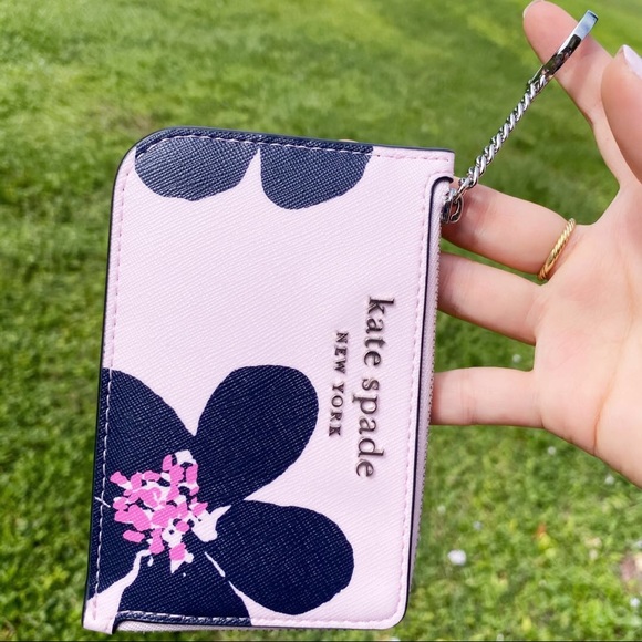 NWT Kate Spade grand flora 🌸l-zip Cardhold - Picture 3 of 5